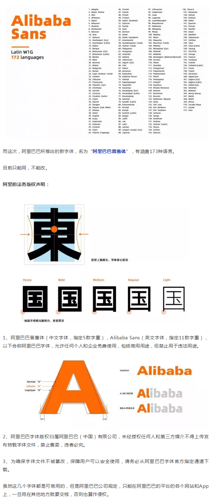 阿里巴巴官方發(fā)布免費商用字體，關于字體版權，你都知道多少？