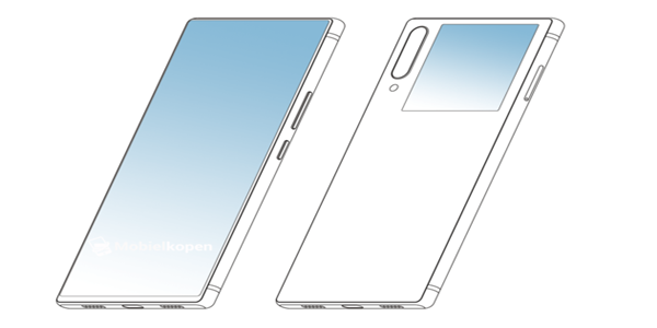 中興雙面屏外觀專利曝光： 副屏輔助后置秒變前置