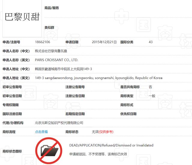 韓國企業(yè)“巴黎系”商標(biāo)不允注冊，英文商標(biāo)或?qū)o效，須考慮法律