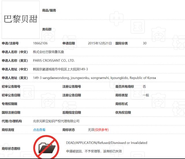 韓國企業(yè)“巴黎系”商標(biāo)不允注冊，英文商標(biāo)或?qū)o效，須考慮法律