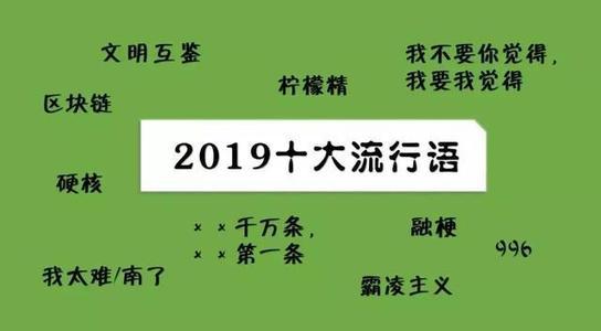 2019年十大流行語出爐，有的已被搶注成商標(biāo)，快看還有哪些漏的