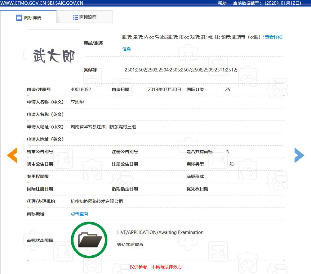 “武大郎”商標因烈士被駁回？烈士姓名禁用商標