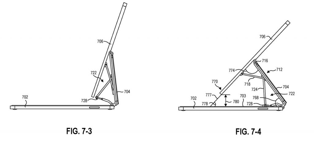 2021年7月28日微軟 Surface 新專利曝光，類似蘋果 iPad 妙控鍵盤設(shè)計(jì)