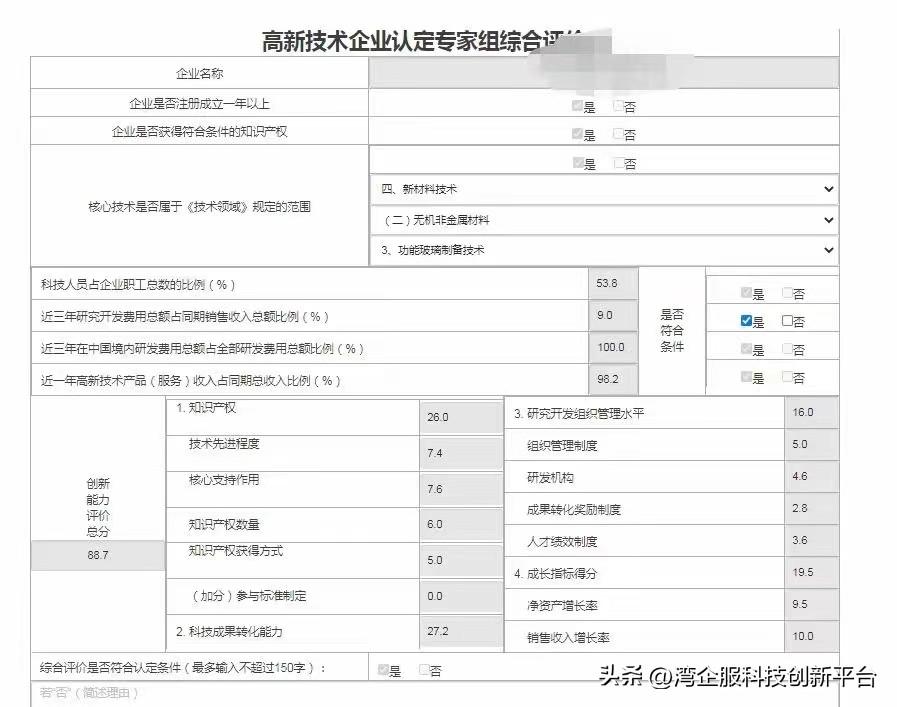 高新技術(shù)企業(yè)認(rèn)定評分標(biāo)準(zhǔn)(高企申報(bào)評分標(biāo)準(zhǔn))